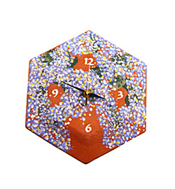 Terra-Cotta Hexagon Clock